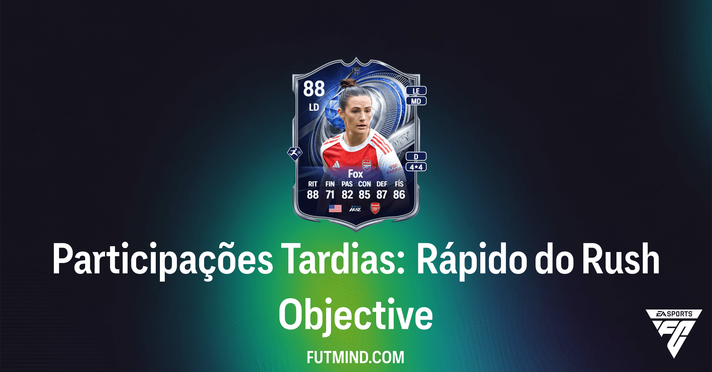 Guia Completo: Como Concluir o Objetivo Participações Tardias: Rápido do Rush em FC 26 Ultimate Team e Ganhar Emily Fox MH TOTY