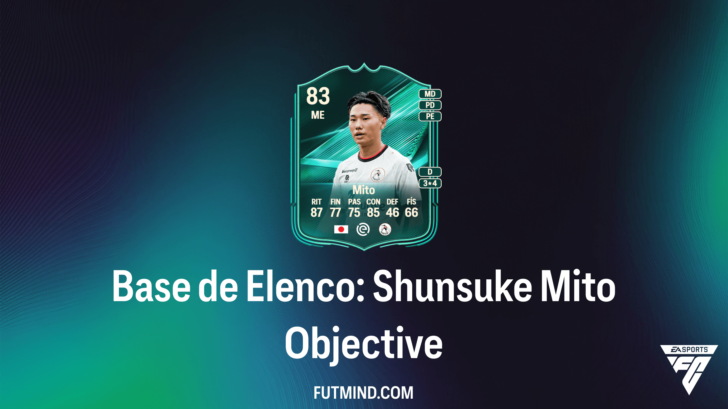 Como completar o Objetivo Base de Elenco: Shunsuke Mito no FC 27