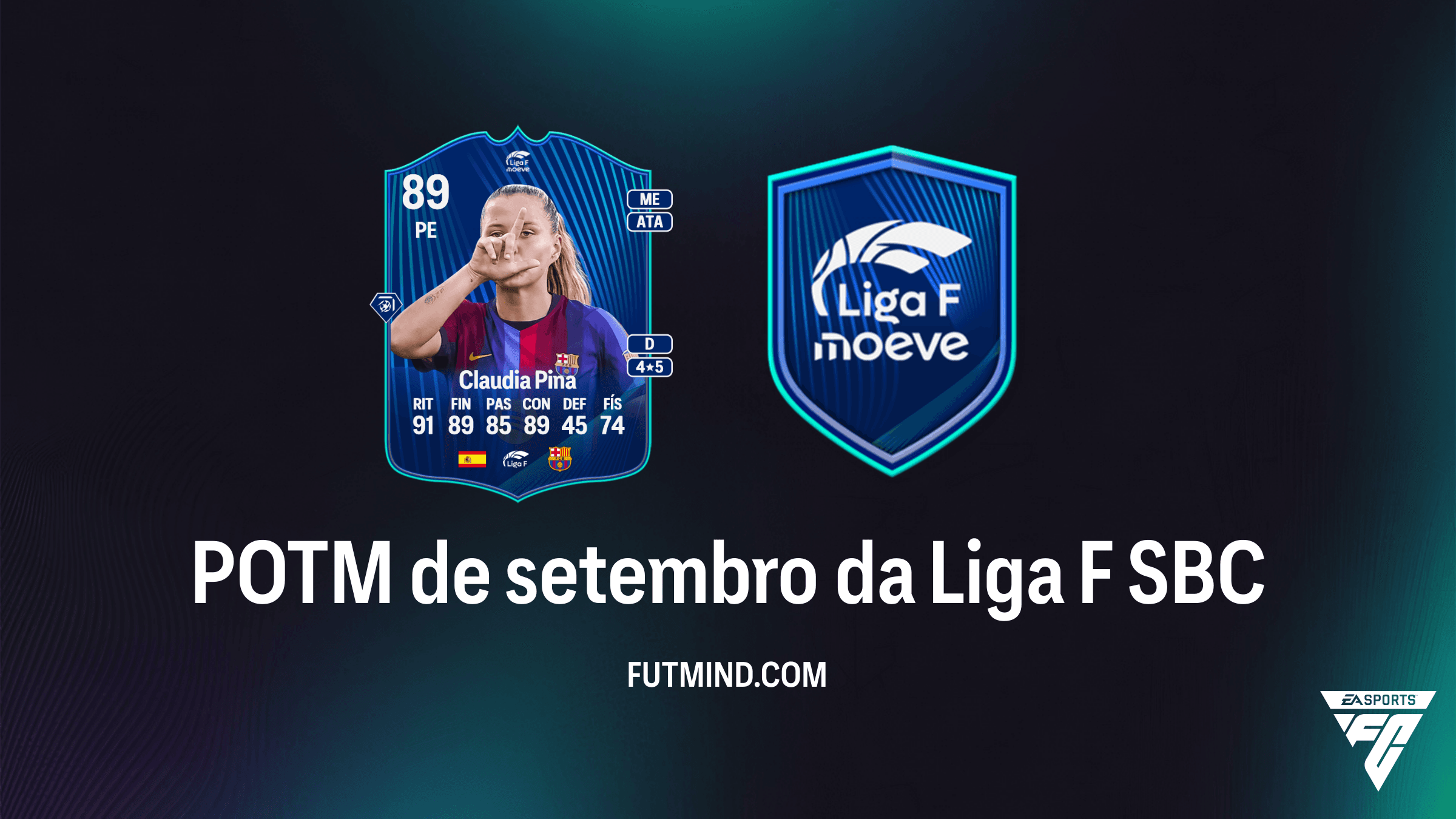 POTM de setembro da Liga F SBC no FC 27: Guia de pontuação, custos e análise de Claudia Pina