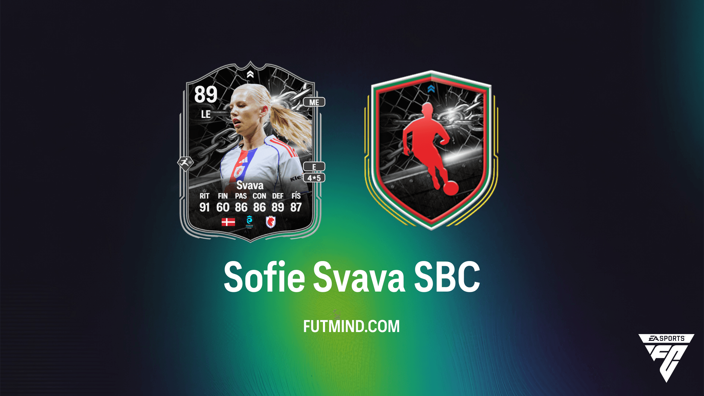 Guia do SBC Sofie Svava Confronto no FC 26: Lyon vs Wolfsburg na UWCL
