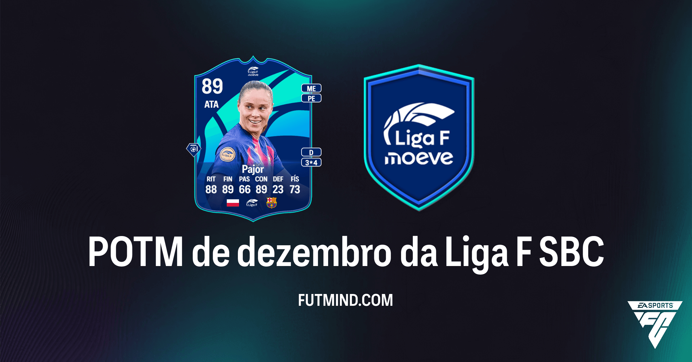 SBC POTM de dezembro da Liga F: Ewa Pajor Chega ao FC 26 Ultimate Team!