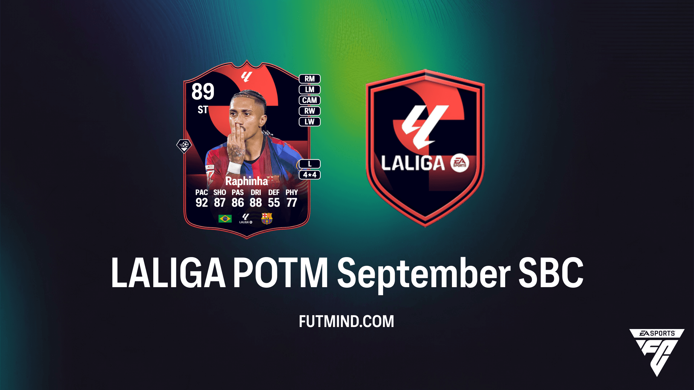 LALIGA POTM September Raphinha SBC - Requirements, Cost & Solutions