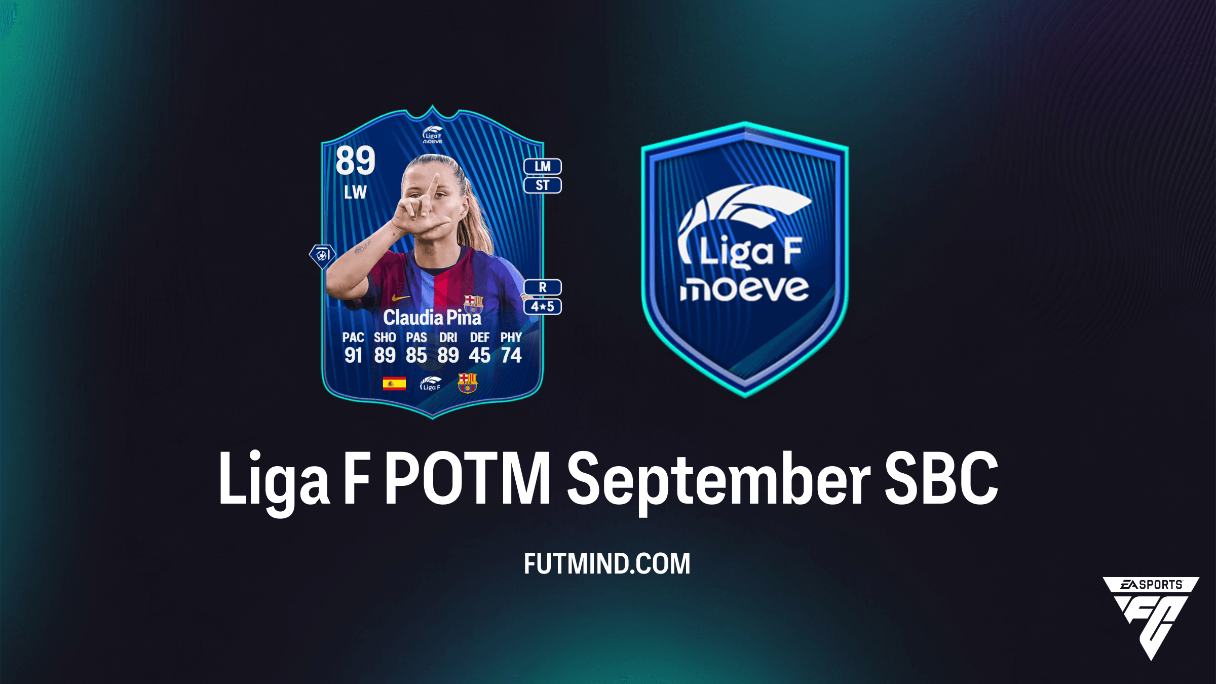 FC 27 Liga F POTM September SBC: Requirements, Claudia Pina Player Review & Cost
