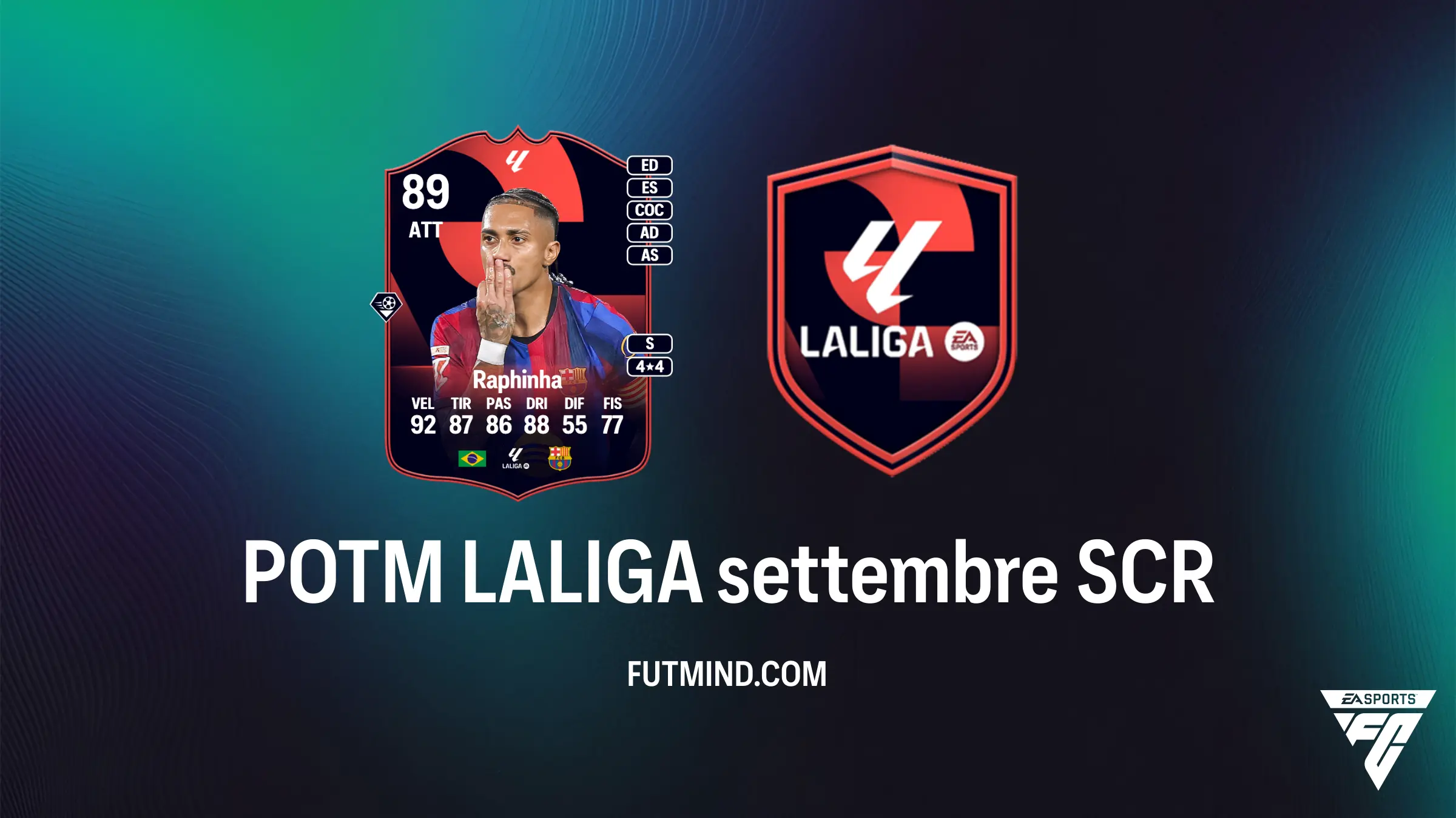 POTM LALIGA settembre Raphinha: Guida alla Sfida Creazione Rosa FC 27