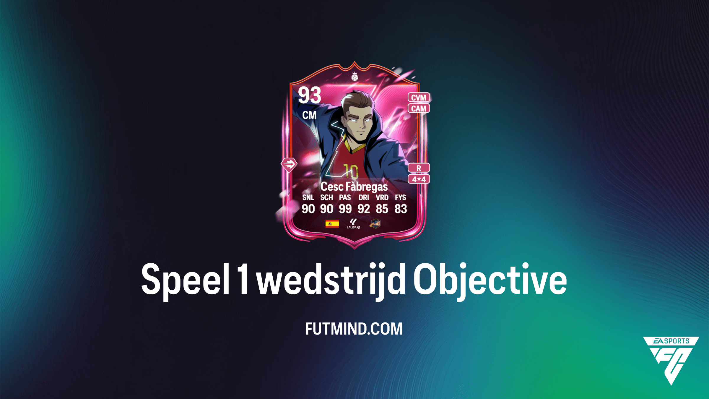 Hoe voltooi je de Speel 1 wedstrijd Objective voor Cesc Fàbregas in FC 26?