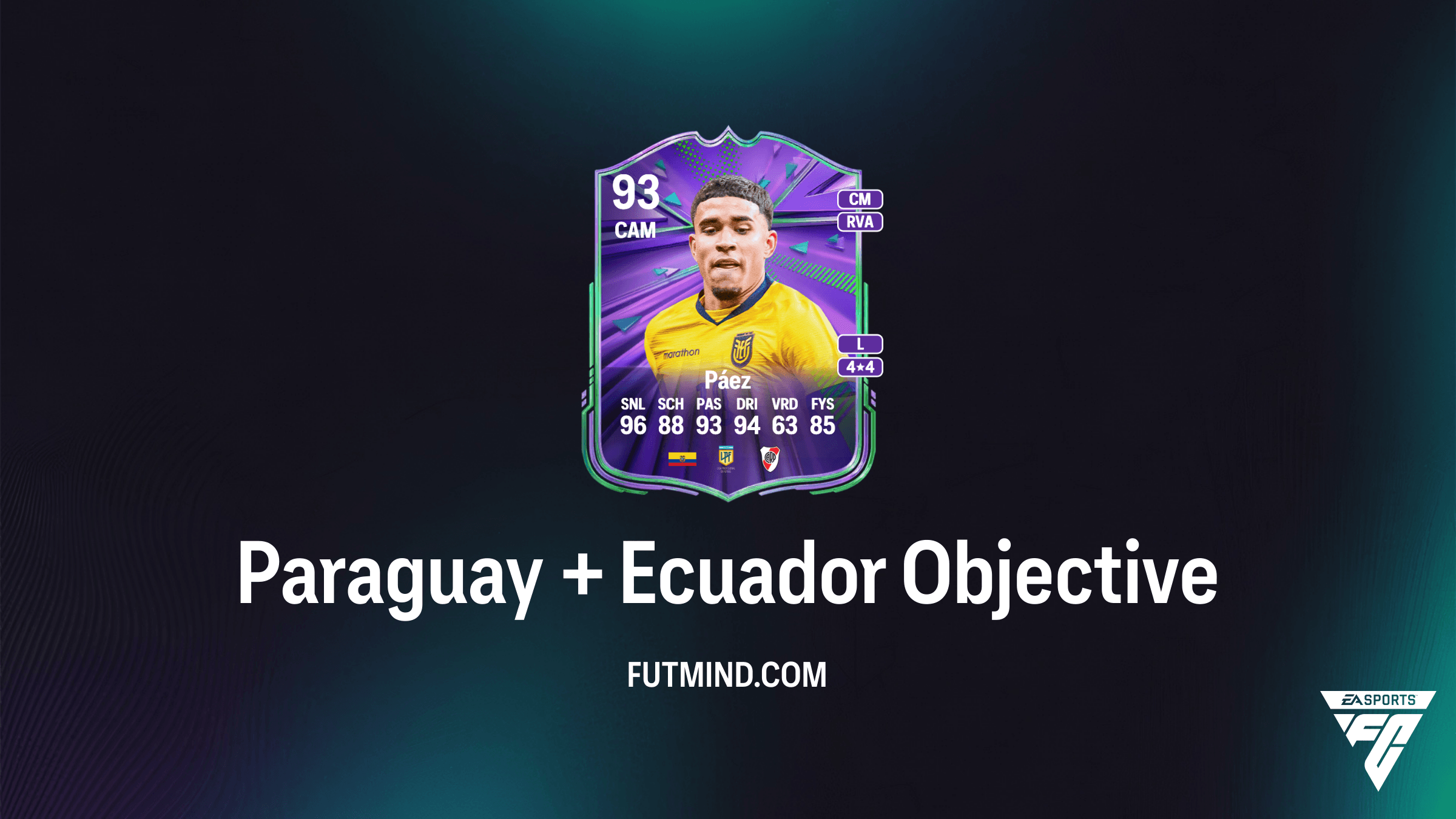 Voltooi de Paraguay + Ecuador Objective in FC 26: Pak Páez en Bobadilla