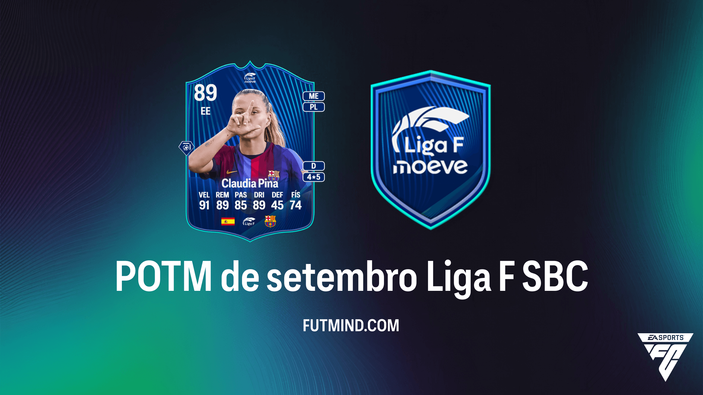 FC 27 POTM de setembro Liga F SBC: Guia completo de pontuação e Claudia Pina