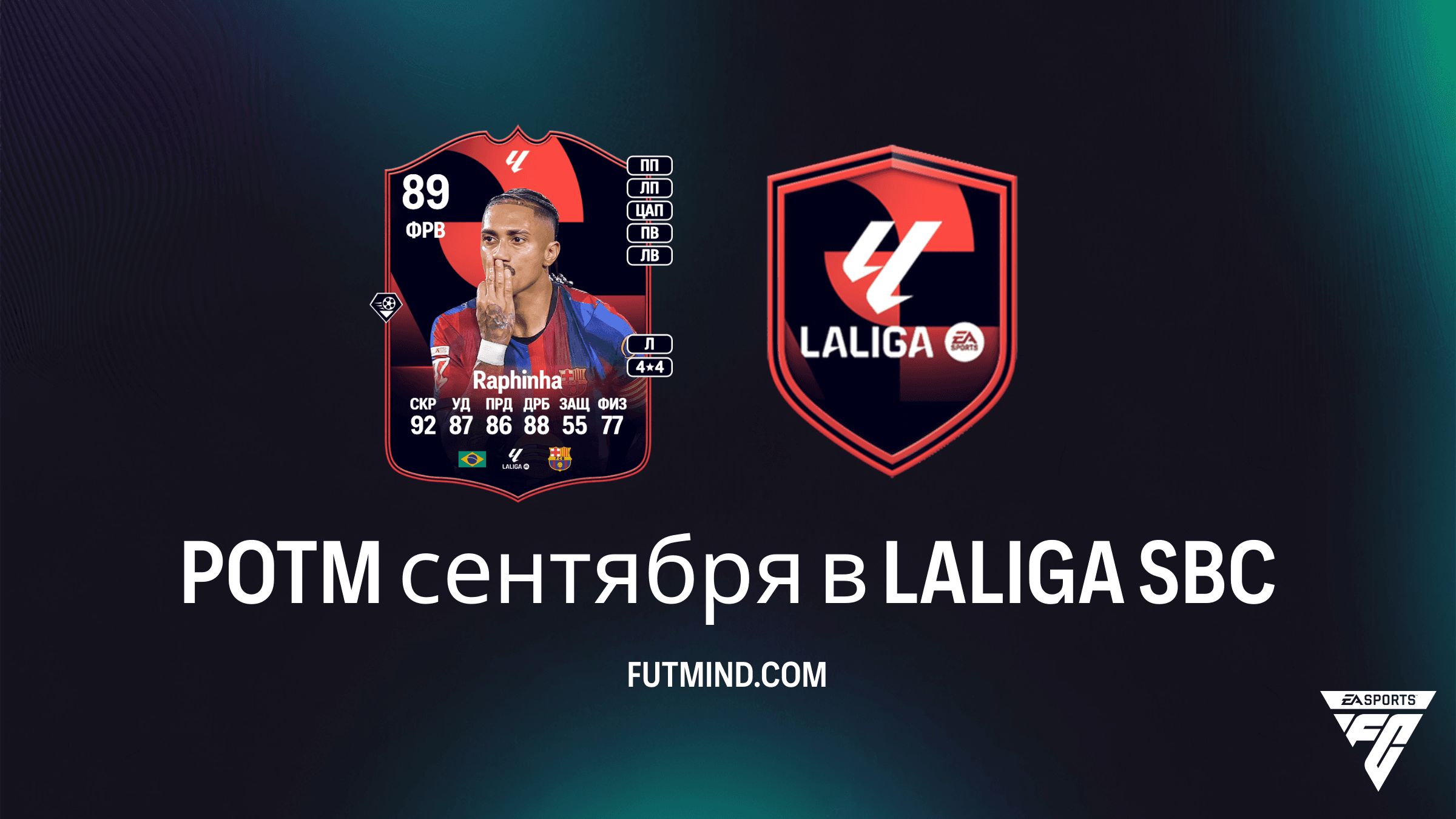 SBC POTM сентября в LALIGA: Как получить Рафинью в FC 27