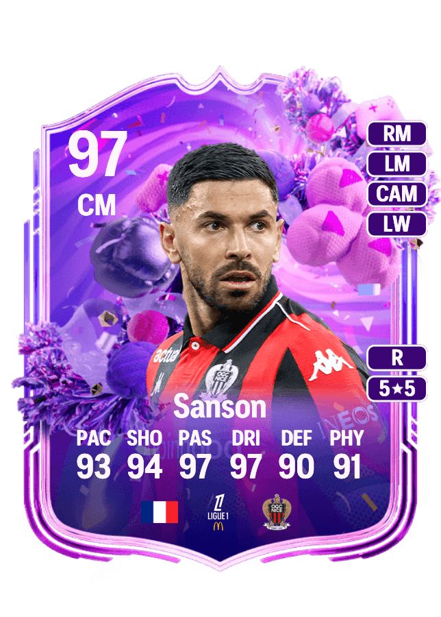 Morgan Sanson card