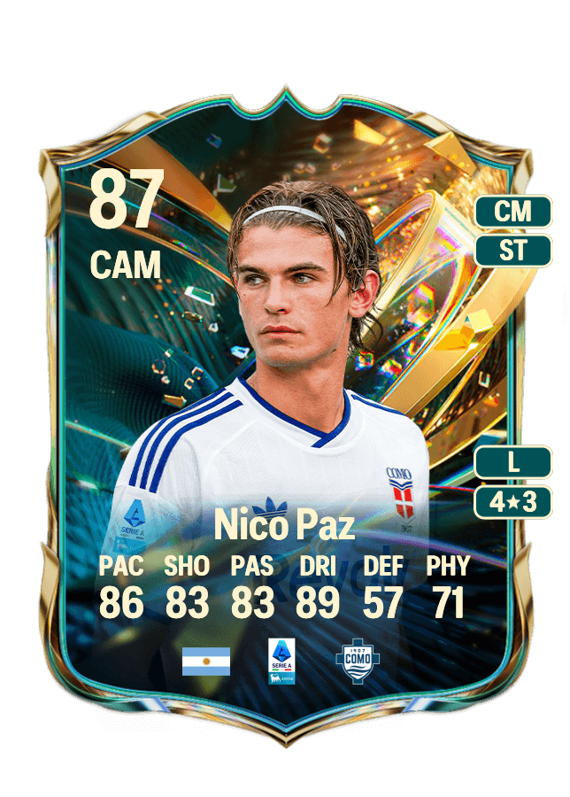 Nico Paz card