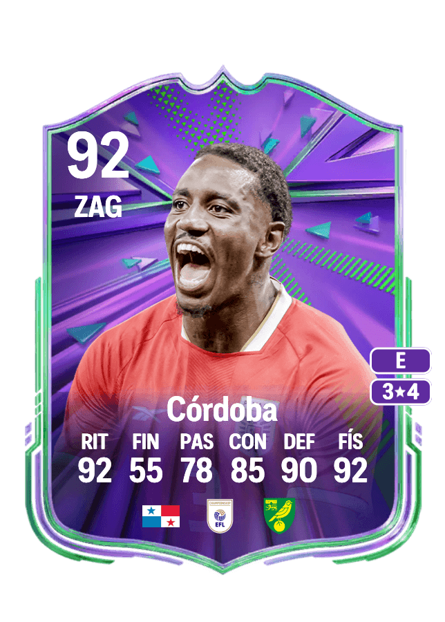 José Córdoba card