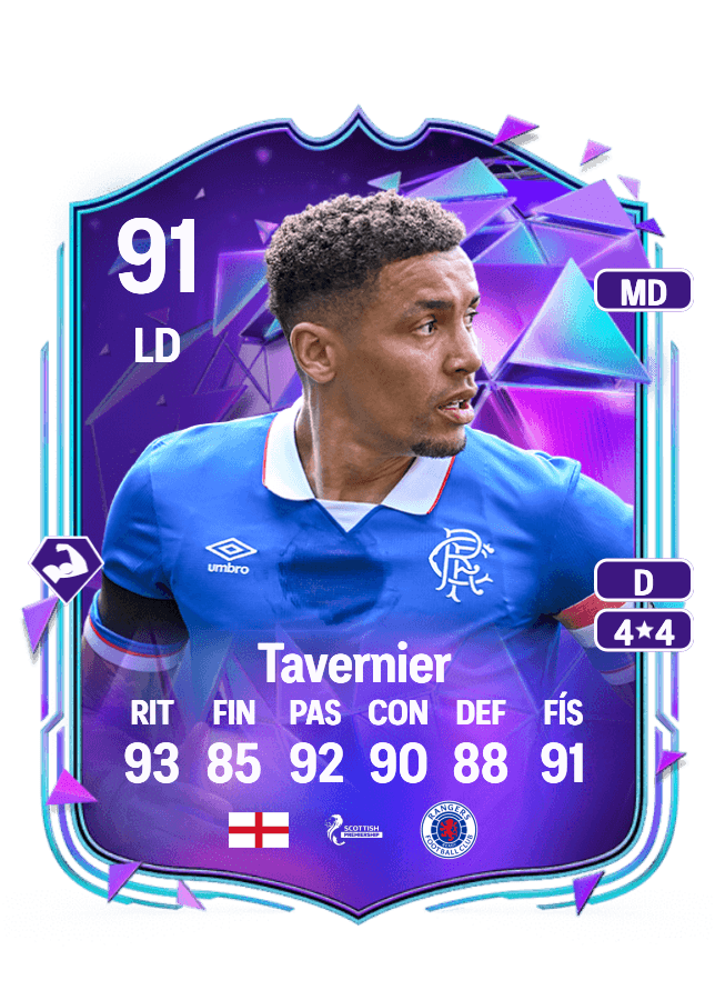 James Tavernier card