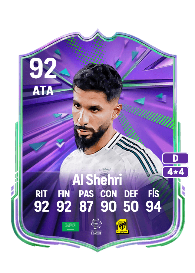 Saleh Al Shehri card
