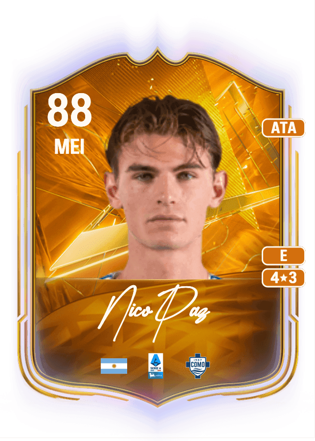 Nico Paz card