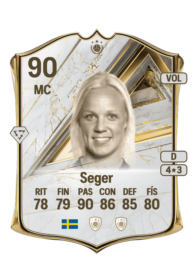 Caroline Seger card