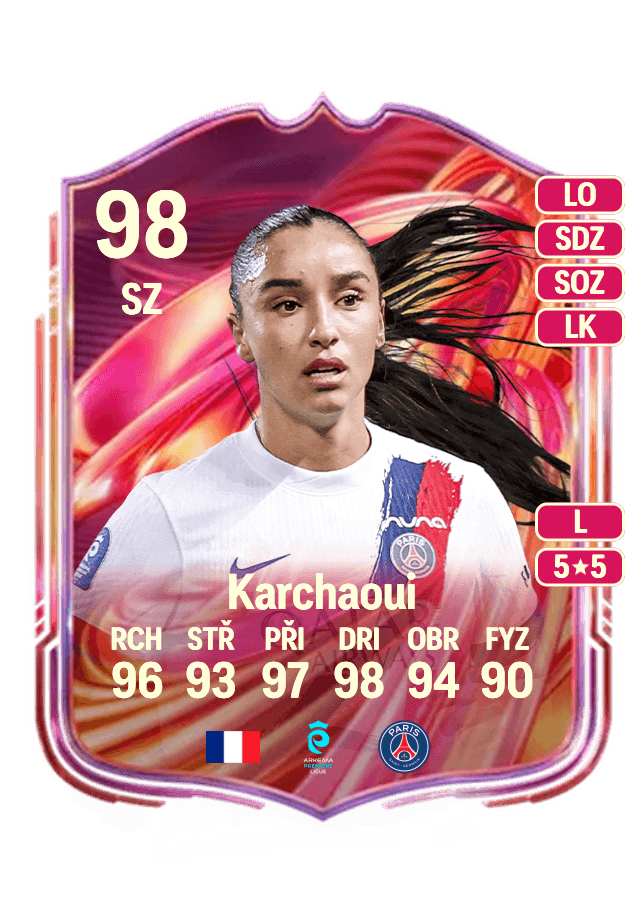 Sakina Karchaoui card