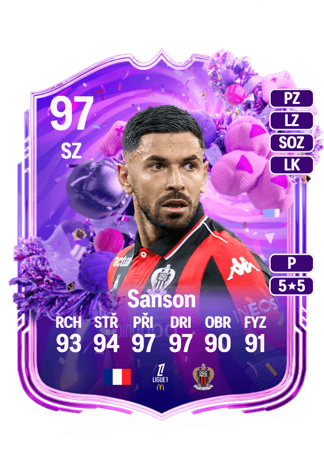 Morgan Sanson card
