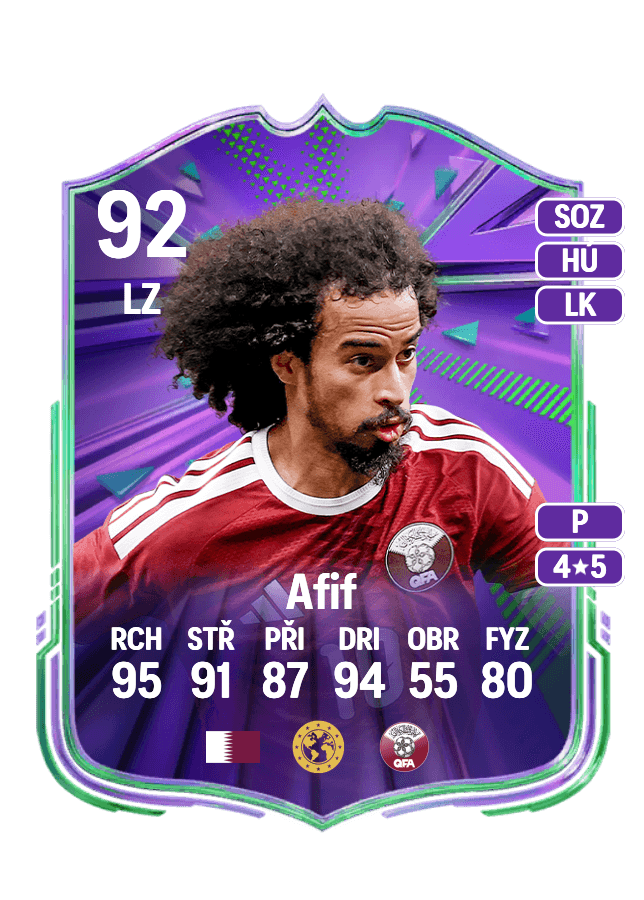 Akram Afif card