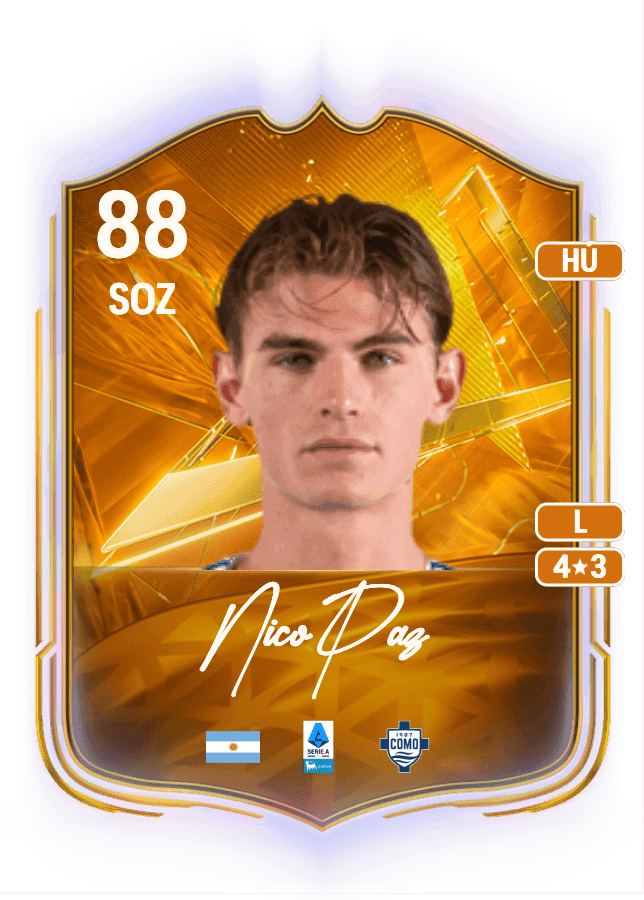 Nico Paz card