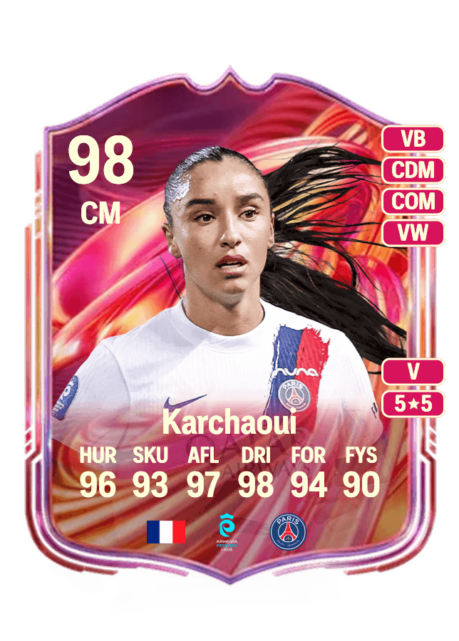 Sakina Karchaoui card