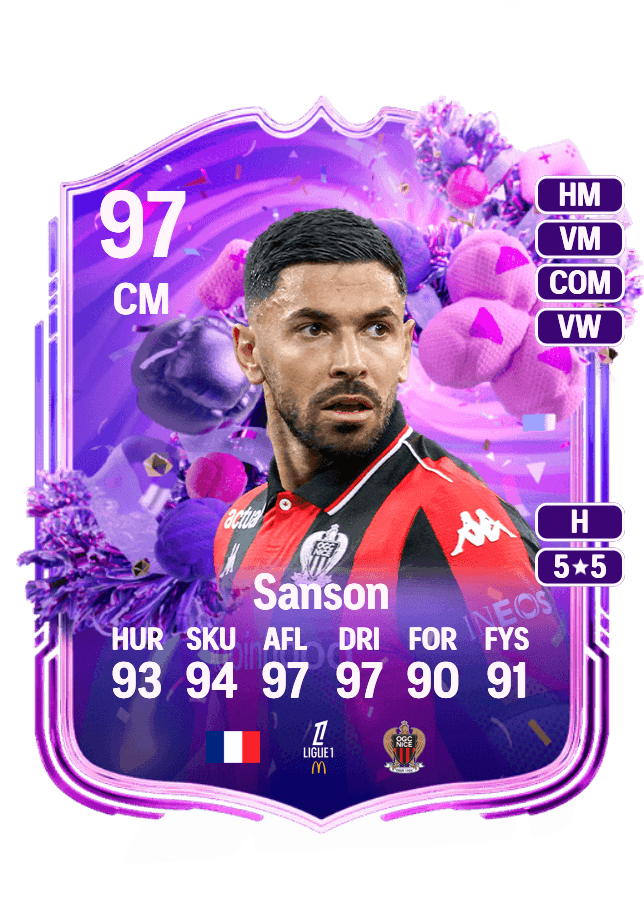 Morgan Sanson card