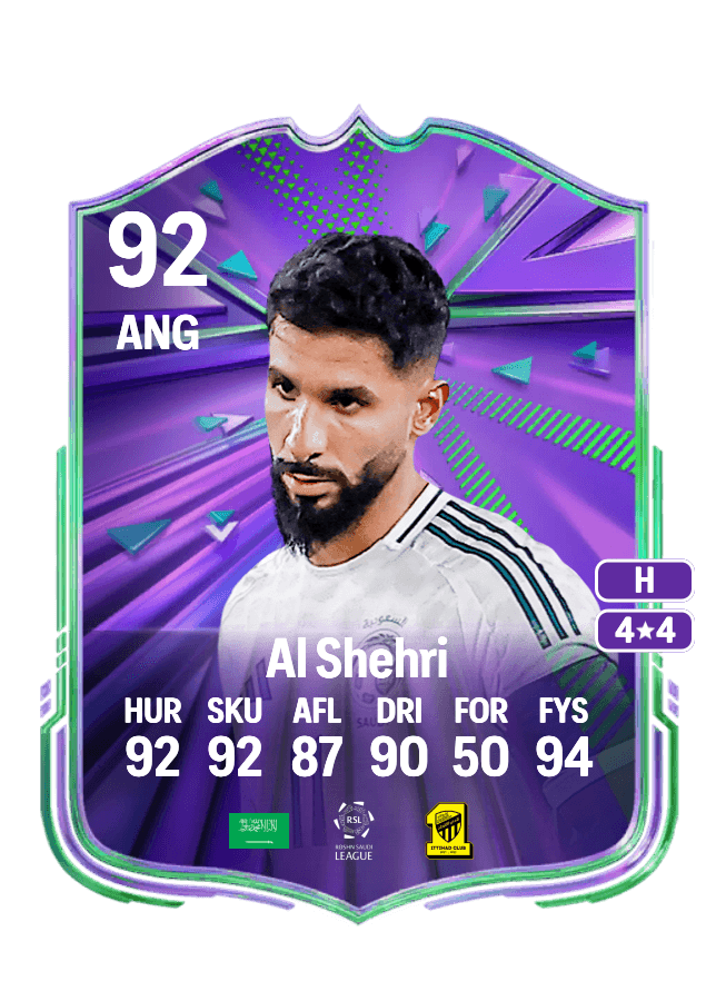 Saleh Al Shehri card