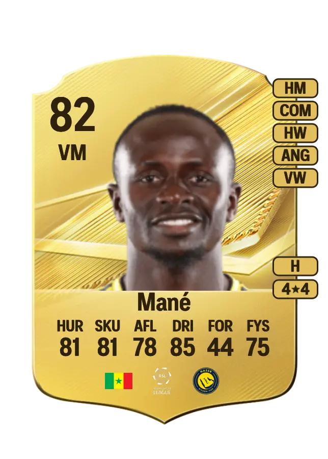 Sadio Mané card
