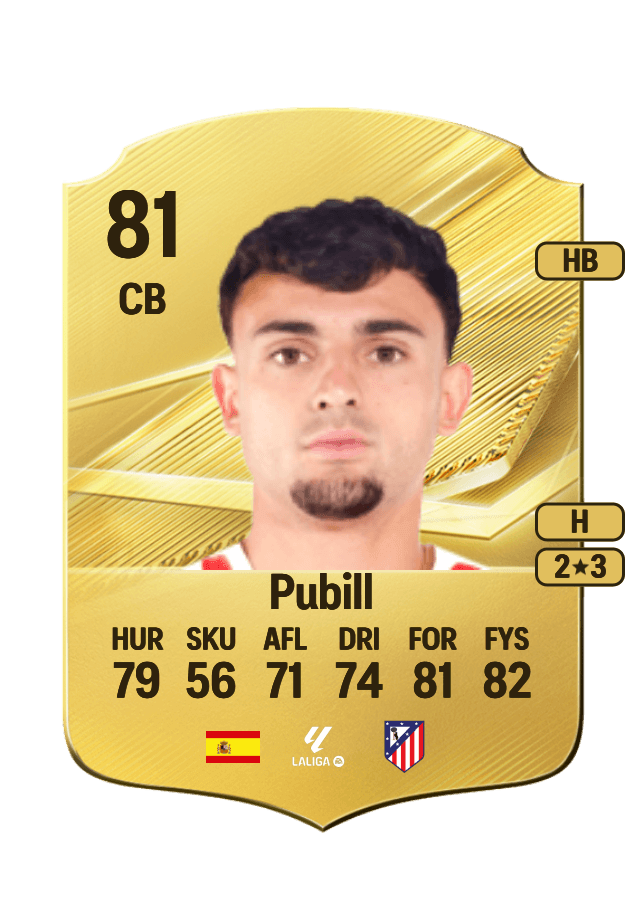 Pubill card