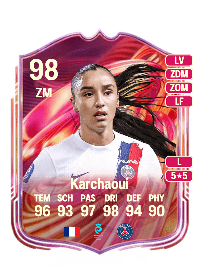Sakina Karchaoui card