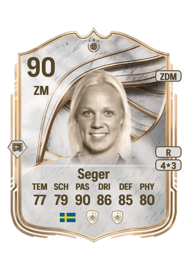 Caroline Seger card
