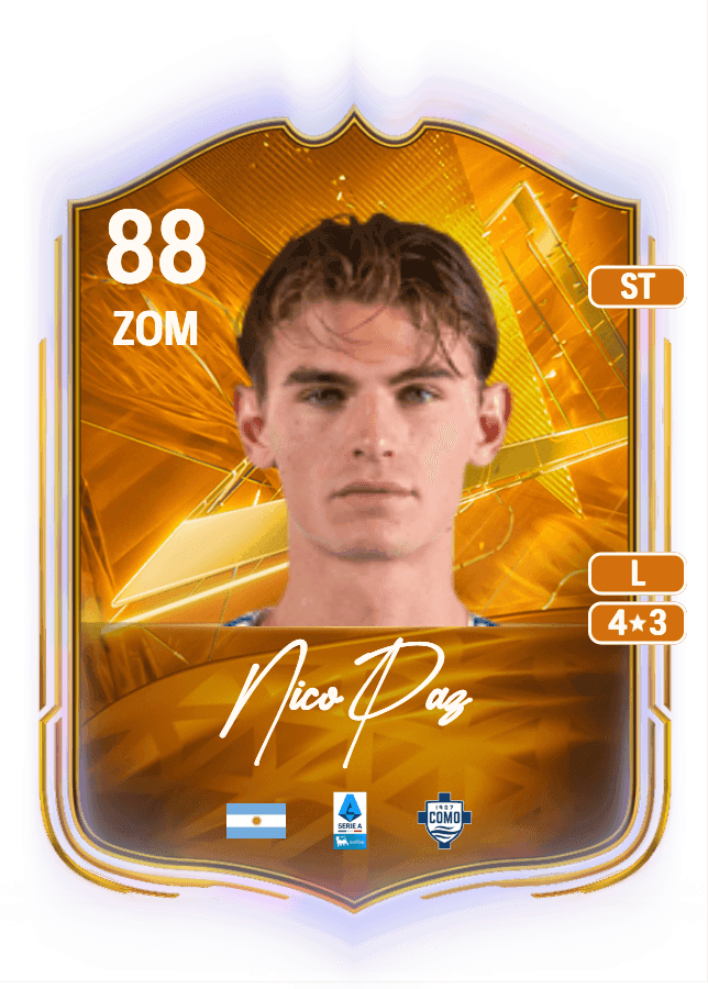 Nico Paz card