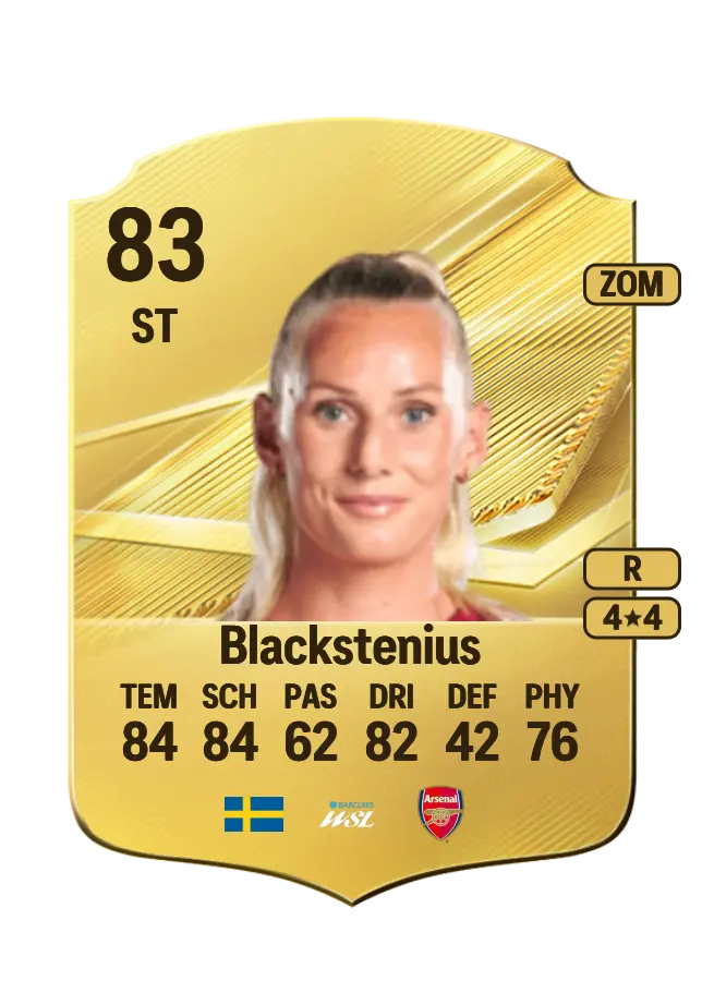 Stina Blackstenius card