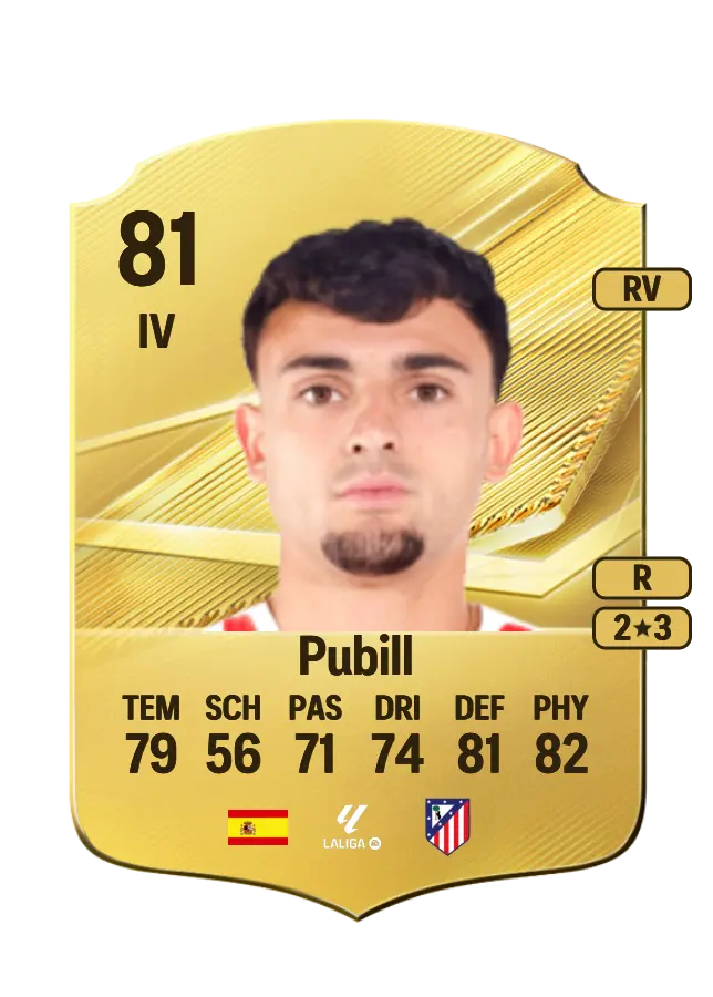 Pubill card