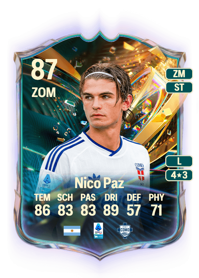 Nico Paz card