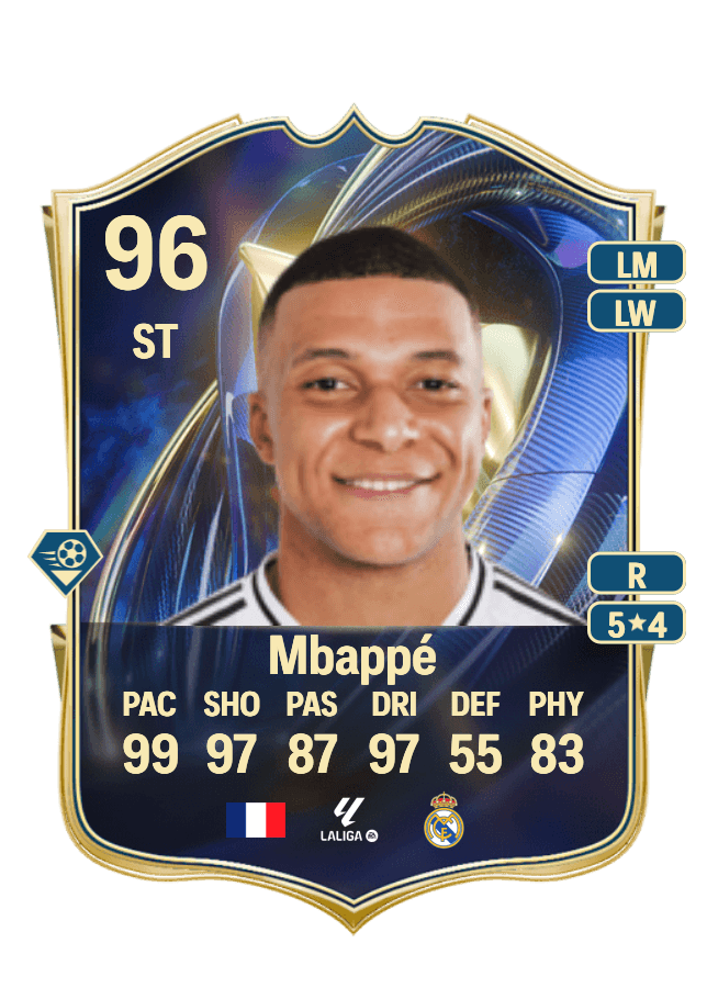 Kylian Mbappé card
