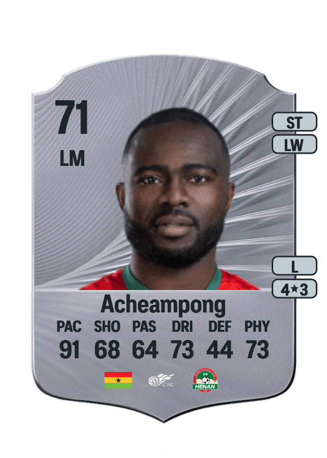 Frank Acheampong card