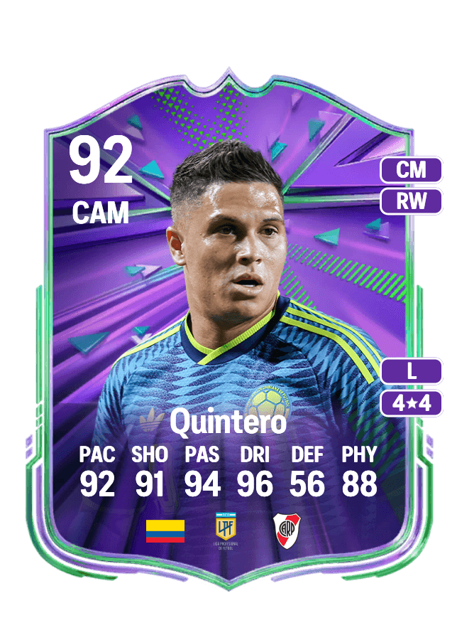 Juan Fernando Quintero card