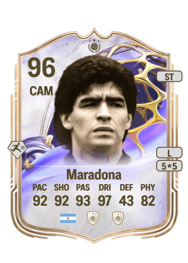 Diego Armando Maradona card