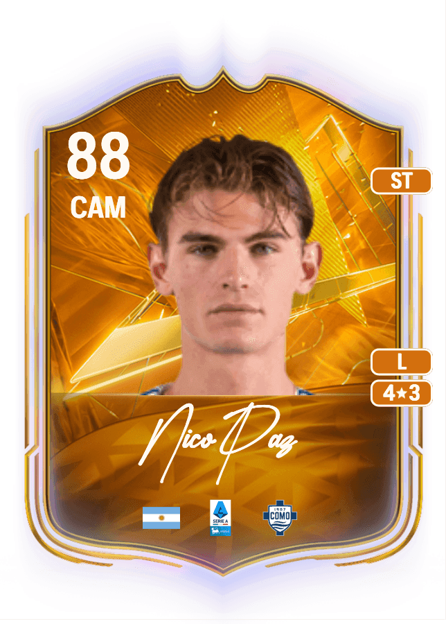 Nico Paz card