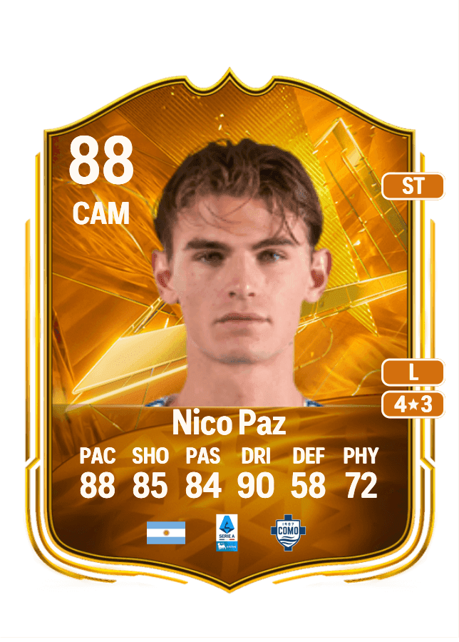 Nico Paz card