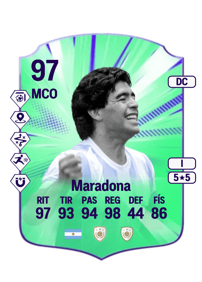 Diego Armando Maradona card