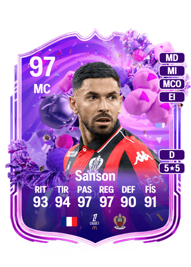 Morgan Sanson card