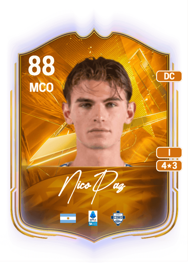 Nico Paz card