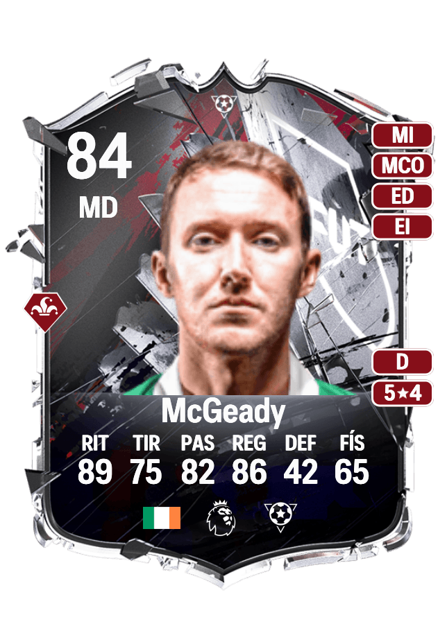 Aiden McGeady card