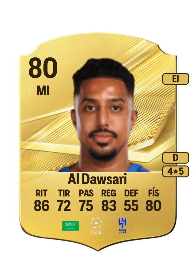 Salem Al Dawsari card