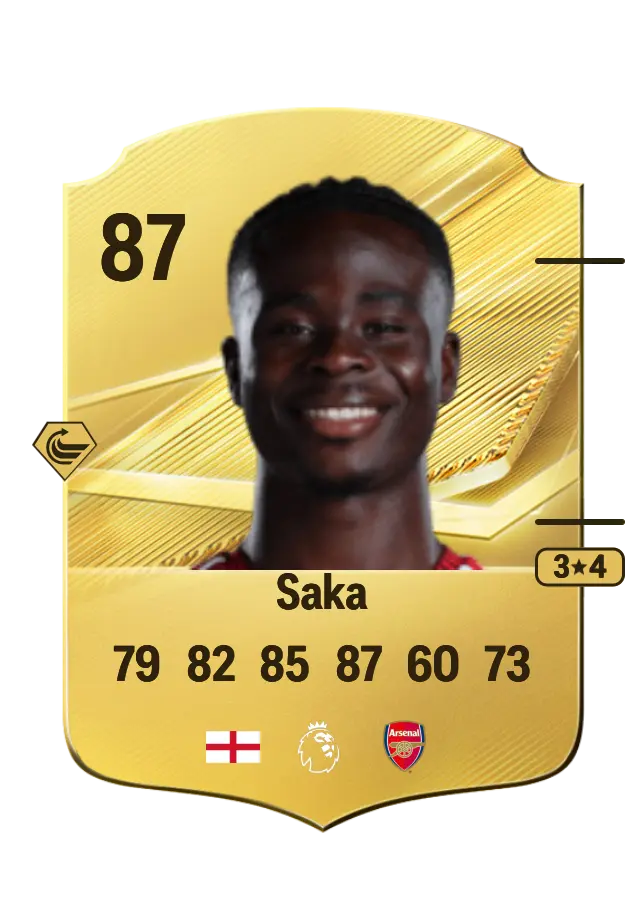 Bukayo Saka card