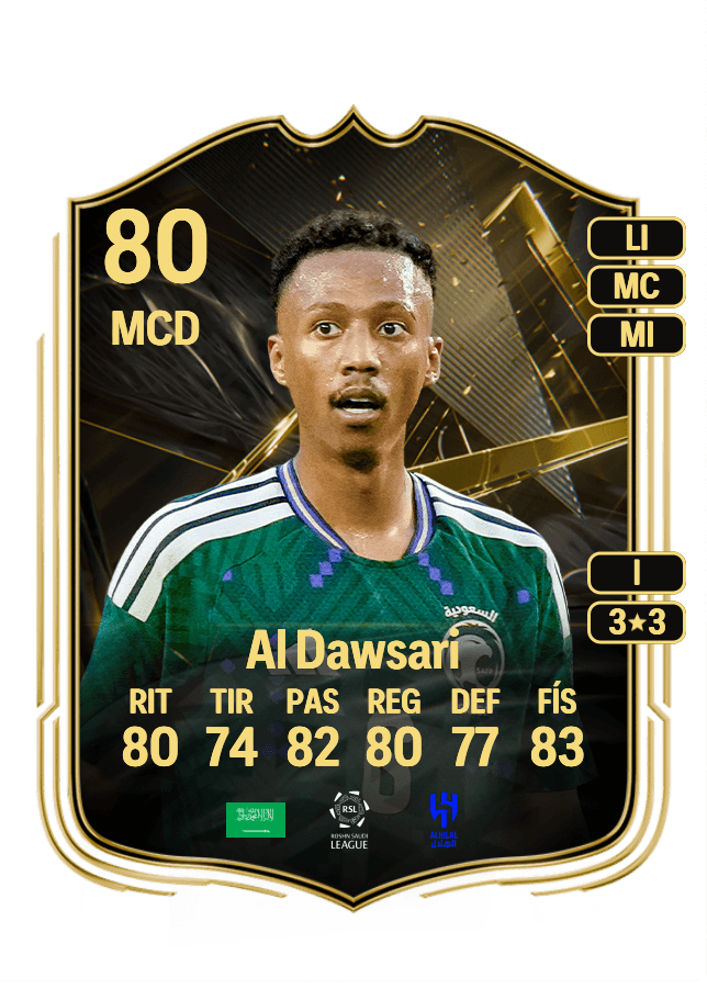 Nasser Al Dawsari card