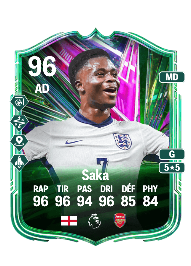 Bukayo Saka card