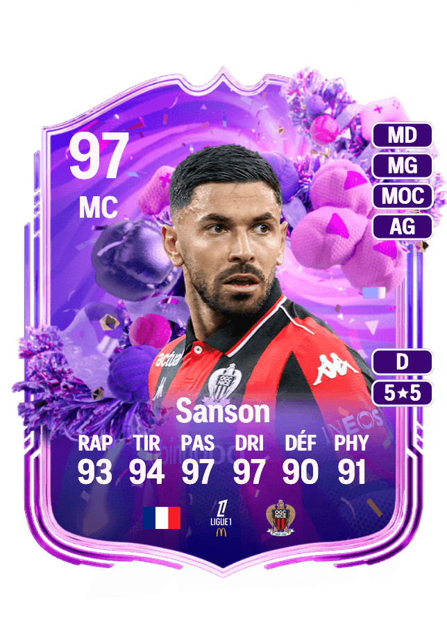 Morgan Sanson card