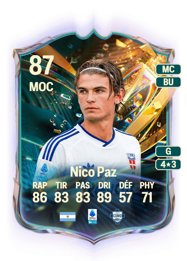 Nico Paz card
